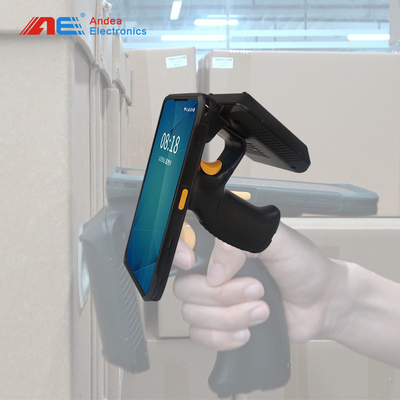 Frequenza ultraelevata tenuta in mano del lettore del lettore di etichetta del lettore ISO18000-6C Android RFID della lunga autonomia 860-960MHz RFID RFID